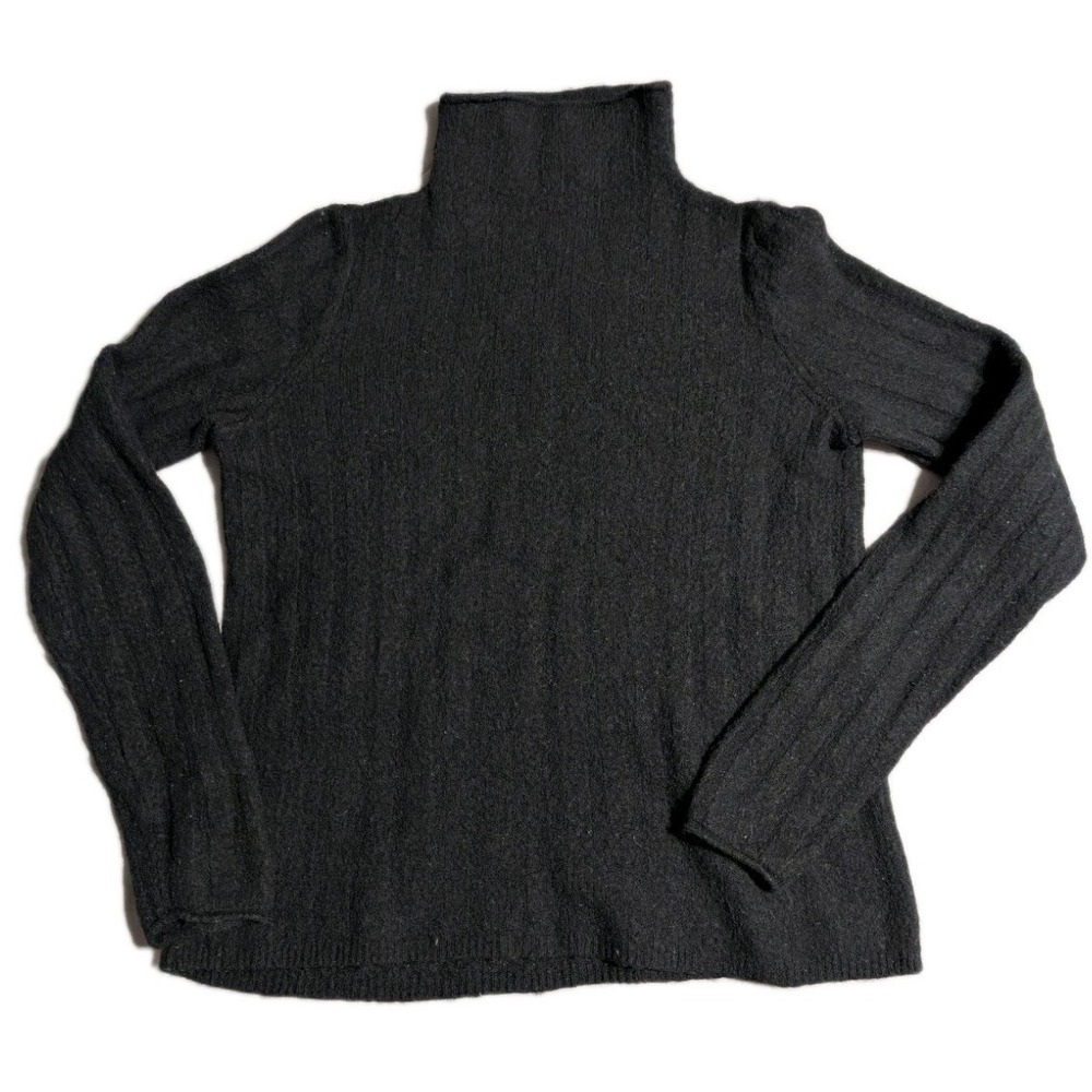 Madewell Merino Wool Alpaca Blend Ribbed‎ Turtleneck Sweater Womens XS Black